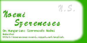 noemi szerencses business card